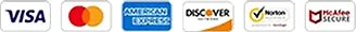 Accepted payment cards